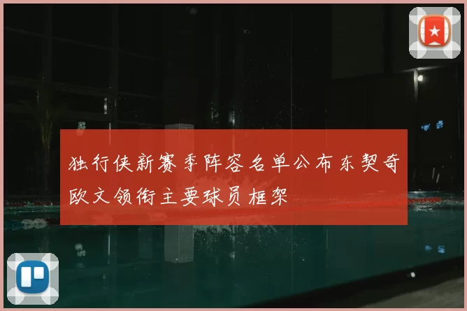 独行侠新赛季阵容名单公布东契奇欧文领衔主要球员框架