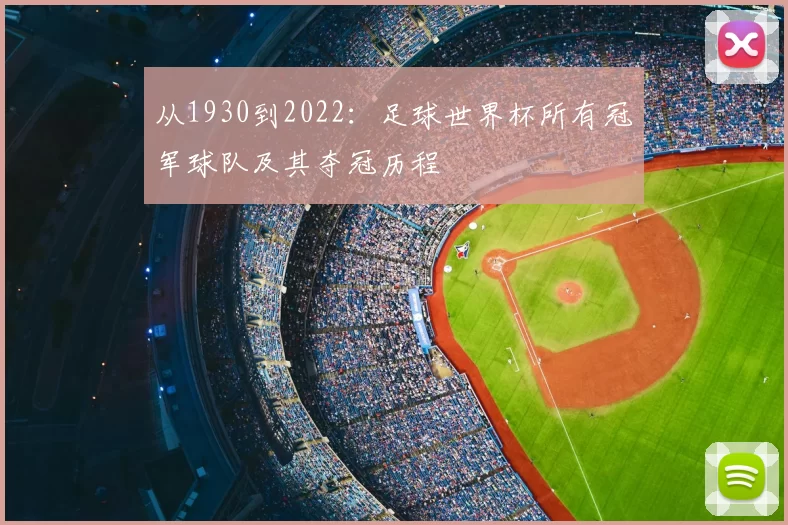 从1930到2022：足球世界杯所有冠军球队及其夺冠历程