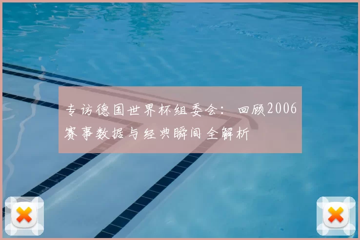 专访德国世界杯组委会:回顾2006赛事数据与经典瞬间全解析